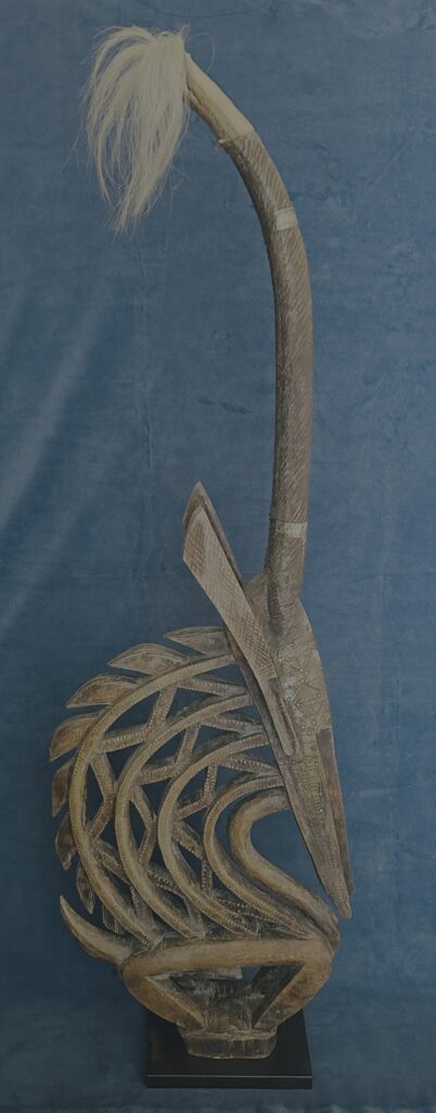 Tyi Wara headdress, Bambara peoples, Mali; AM-BM, pl. 1; AA-BM, p. 67, 68; AToAR, Rohner, pl. 3